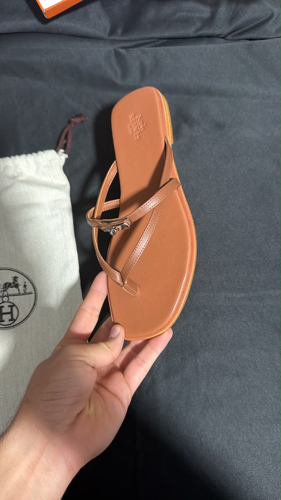 Hermes slipper stock