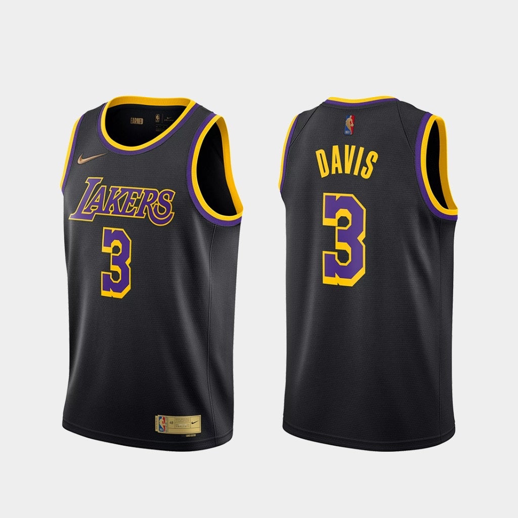 Lakers black 3 davis jersey