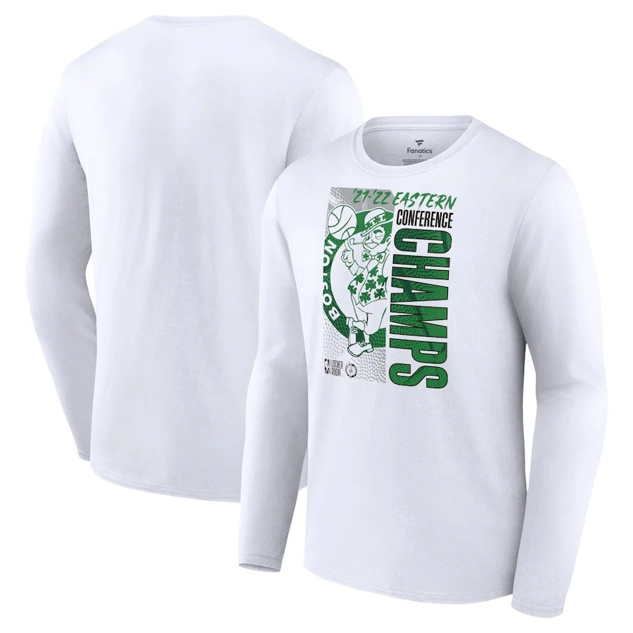 Boston celtics white and green long shirt