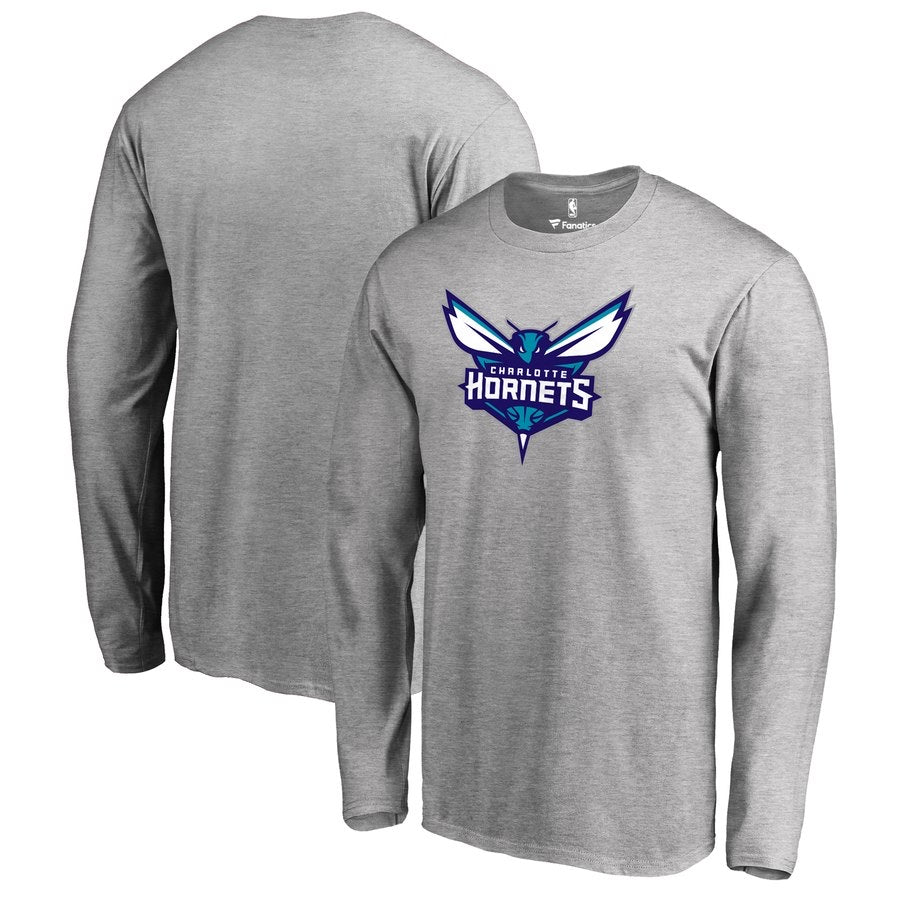 Charlotte hornets grey long shirt