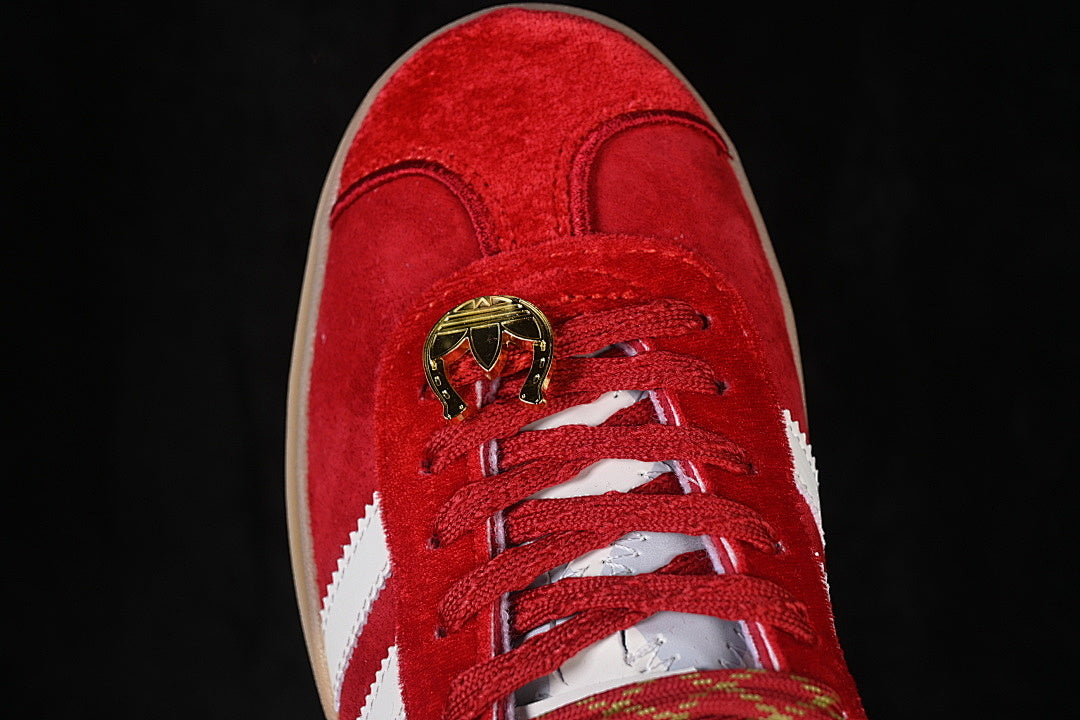 ORIGINALS GAZELLE BOLD CASUAL SNEAKERS RED/WHITE/BROWN