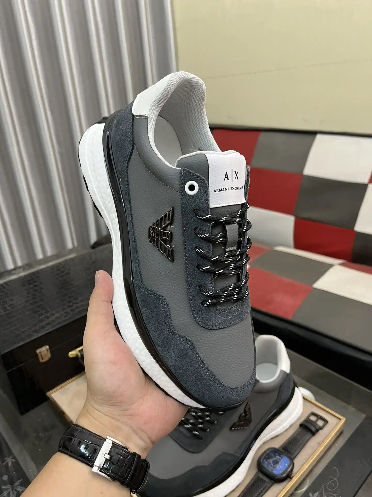 Armani Men's Shoe Code 6B6 Size3844
