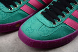 【380】[737967 FAAW3 3746]-[ADIDAS ORIGINALS GAZELLE ESQUISITE GU*CCI GREEN/PINK/PURPLE]