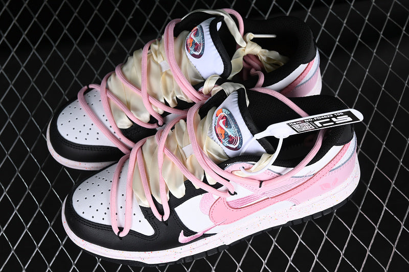【290】[FD4623-155]-[DUNK LOW MULTI COLOR WHITE/BLACK/PINK]-[WOMAN:36-40]
