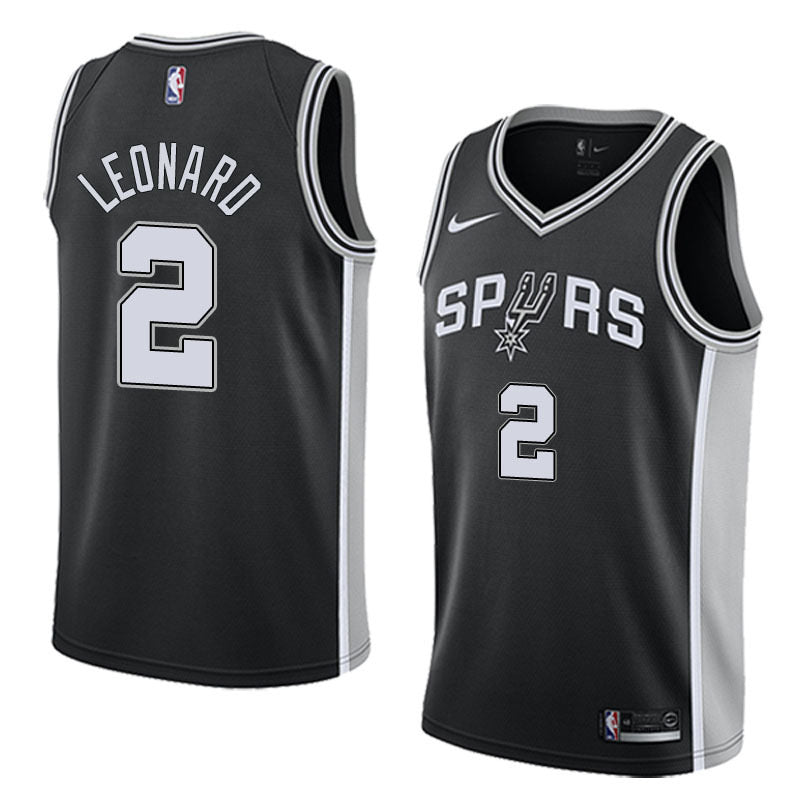 Spurs black 2 leonard jersey