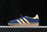 【260】[IH6798]-[GAZELLE INDOOR CASUAL ANTI SLIP BOARD SHOES BLUE/YELLOW]-[WOMAN:35-39]-[MAN:40-46]