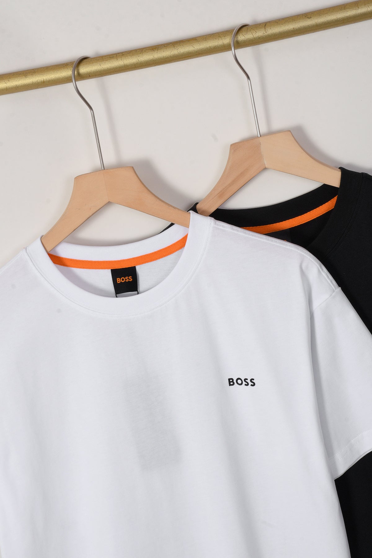 BOSS短袖T恤 ：黑色 白色：M-XXL：220g全棉