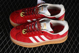 ORIGINALS GAZELLE BOLD CASUAL SNEAKERS RED/WHITE/BROWN