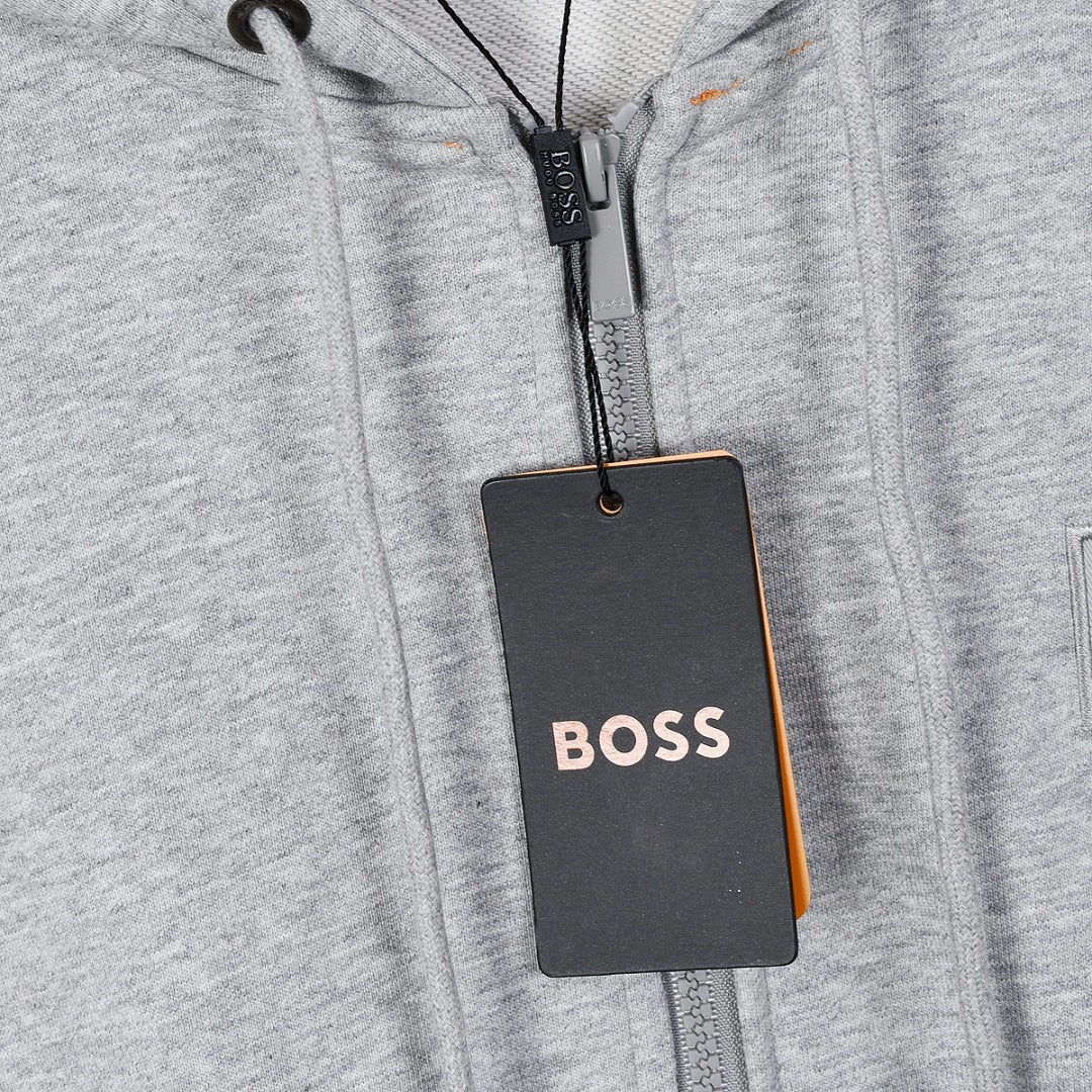 806#BOSS连帽拉链卫衣外套