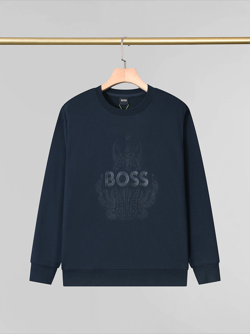 2627#BOSS圆领卫衣