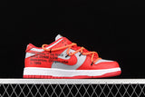 【360】[CT0856-600]-[PLUS OFF-WHITE X DUNK LOW UNIVERSITY RED/WOLF GREY]-[UNISEX:36-46]