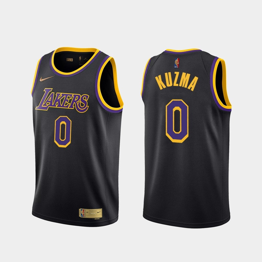 Lakers black 0 kuzma jersey