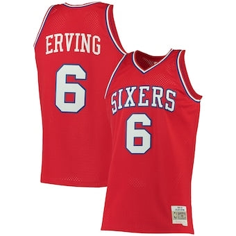 Retro Philadelphia 76ers red jersey