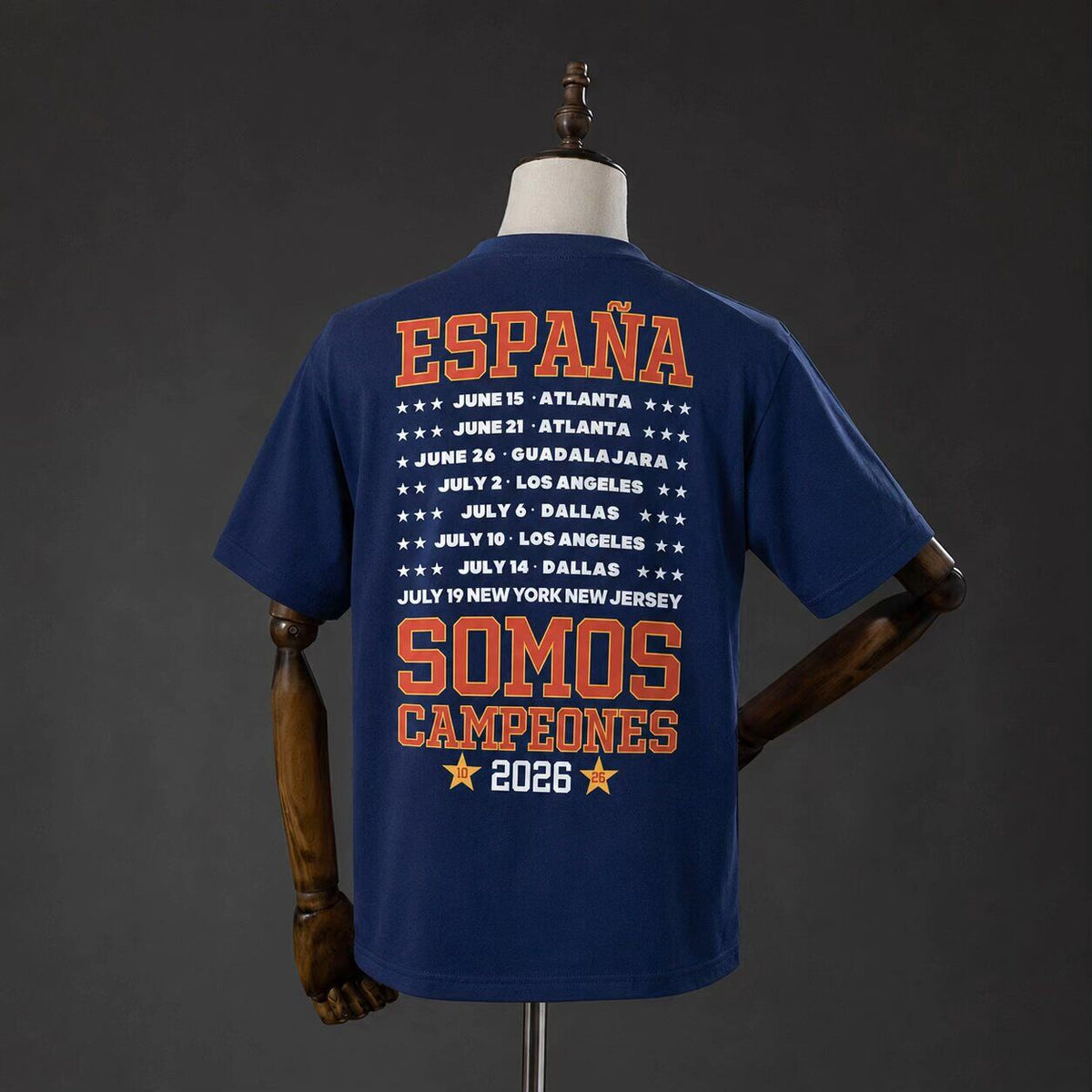 Spain 26 champion cotton shirts S-XXL