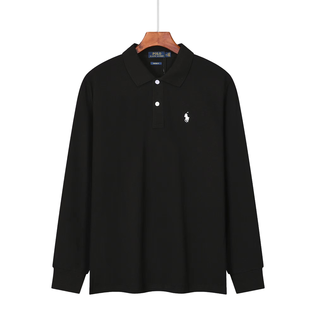 2650#拉夫小马翻领长袖polo衫