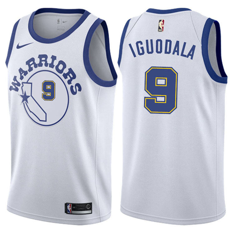 The warriors white 9 igoudala jersey