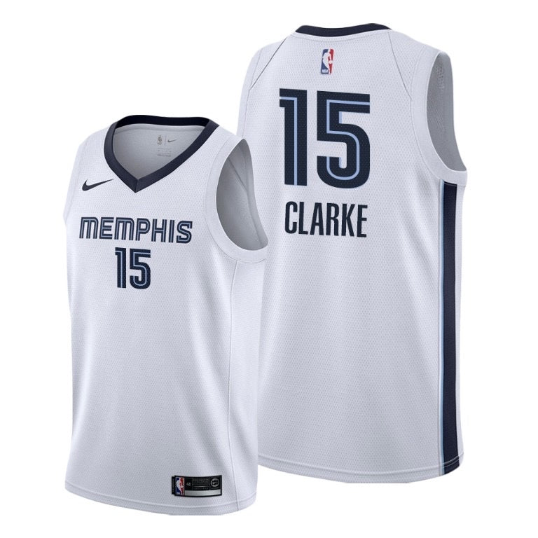 Memphis white 15 clarke jersey
