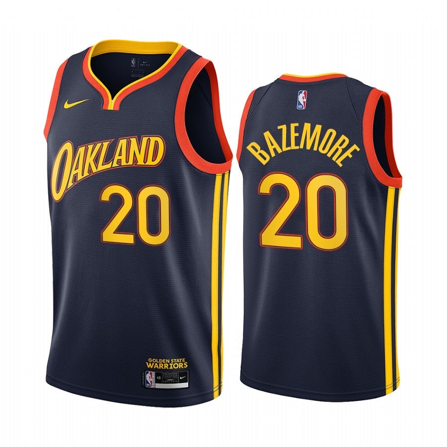 Oakland black/orange 20 basemore jersey