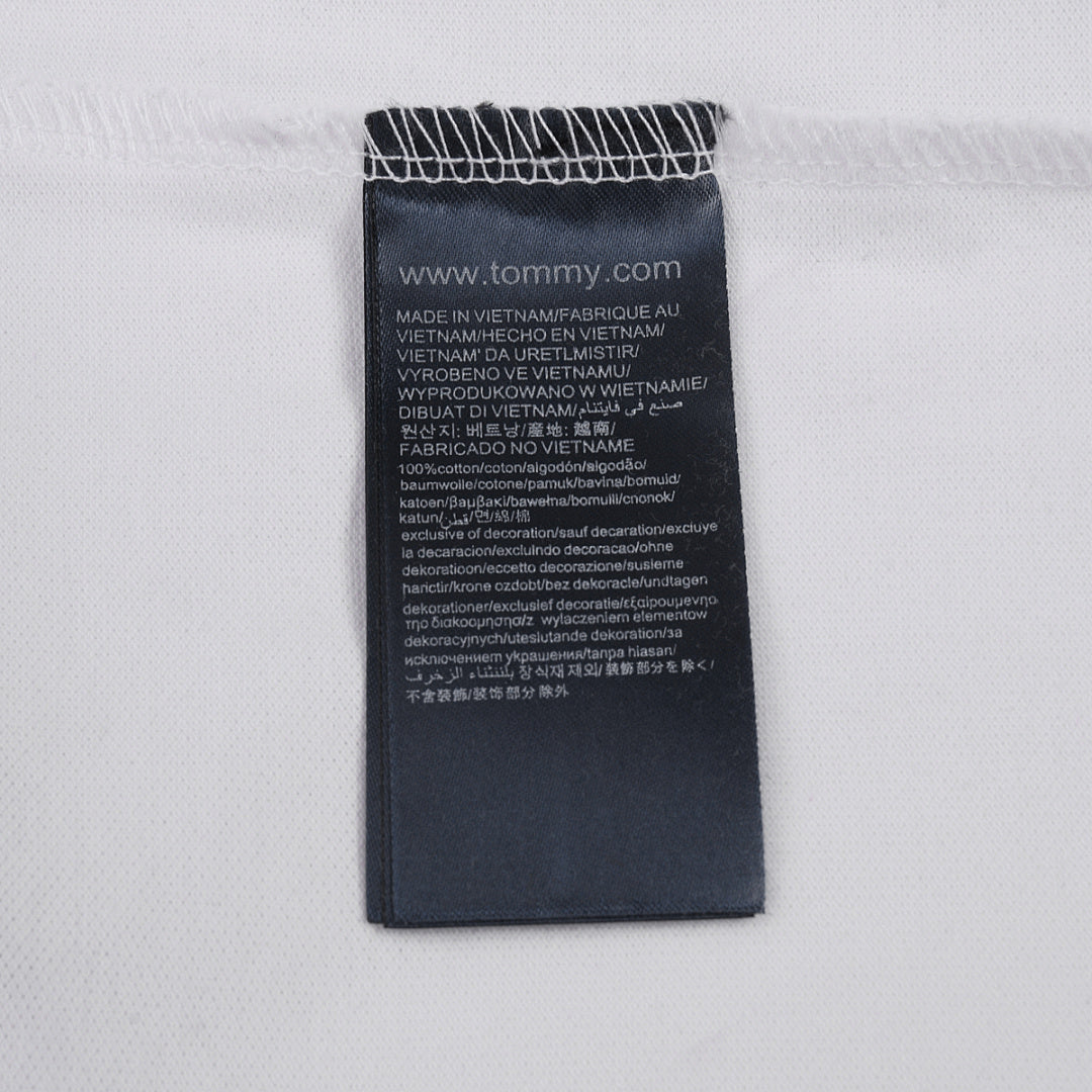 汤米刺绣翻领长袖polo衫