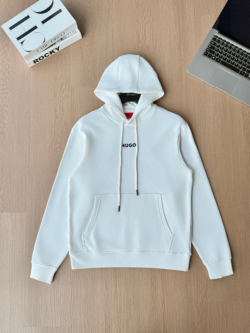 BOSSHUGO 2026秋季新品专柜同款 印花工艺棉质连帽外套 360克纯棉毛圈 M.L.XL 2XL Hugo-M3009