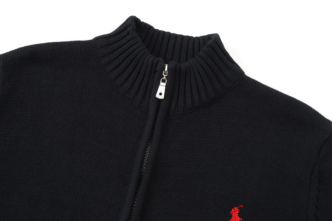 6118: POLO 拉链开衫加厚款，官网同款 M-XXL
