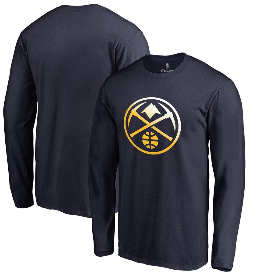 Denver nuggets navy blue long shirt