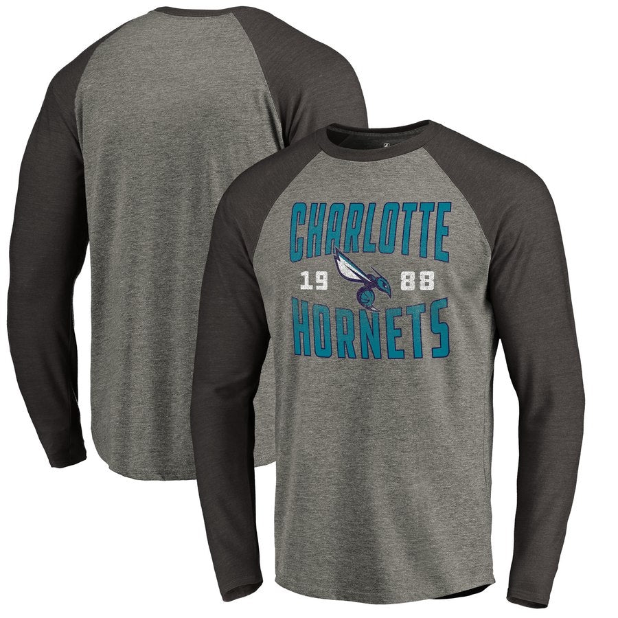 Charlotte hornets dark grey long shirt