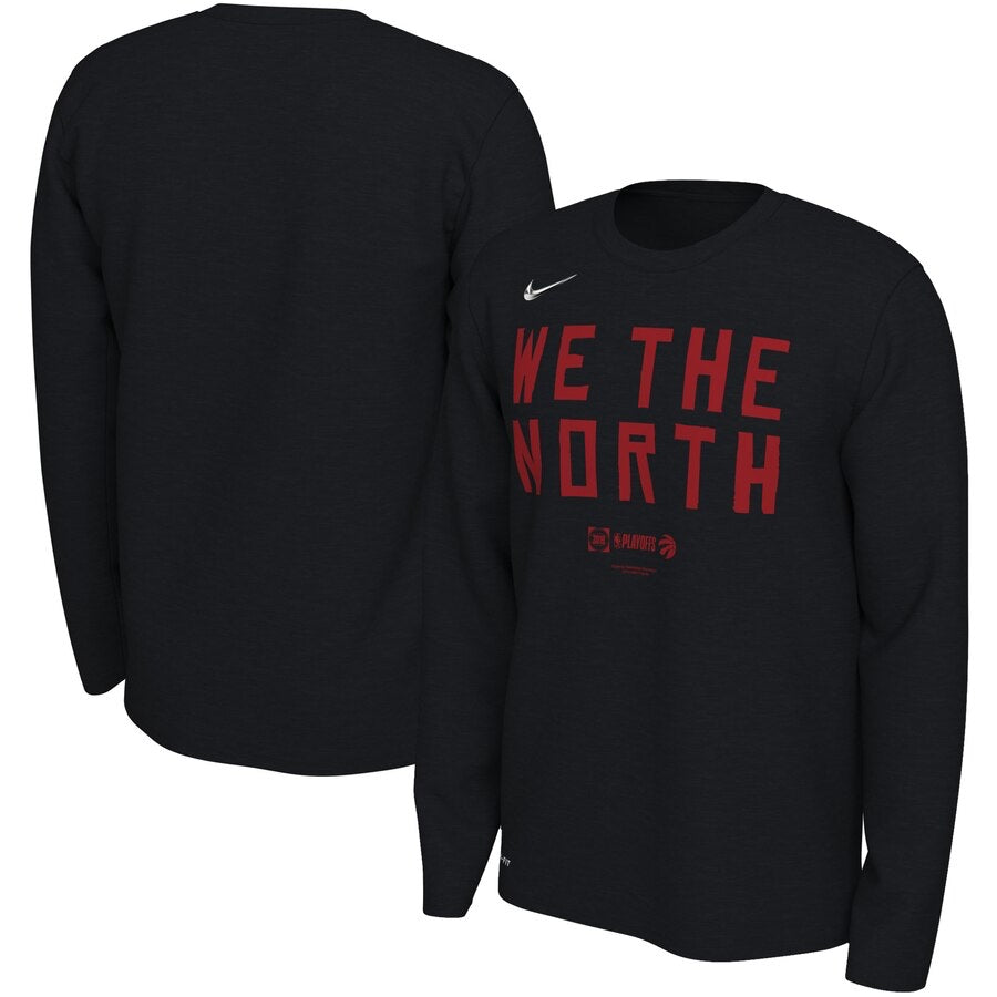 Toronto raptors we the north black long shirt