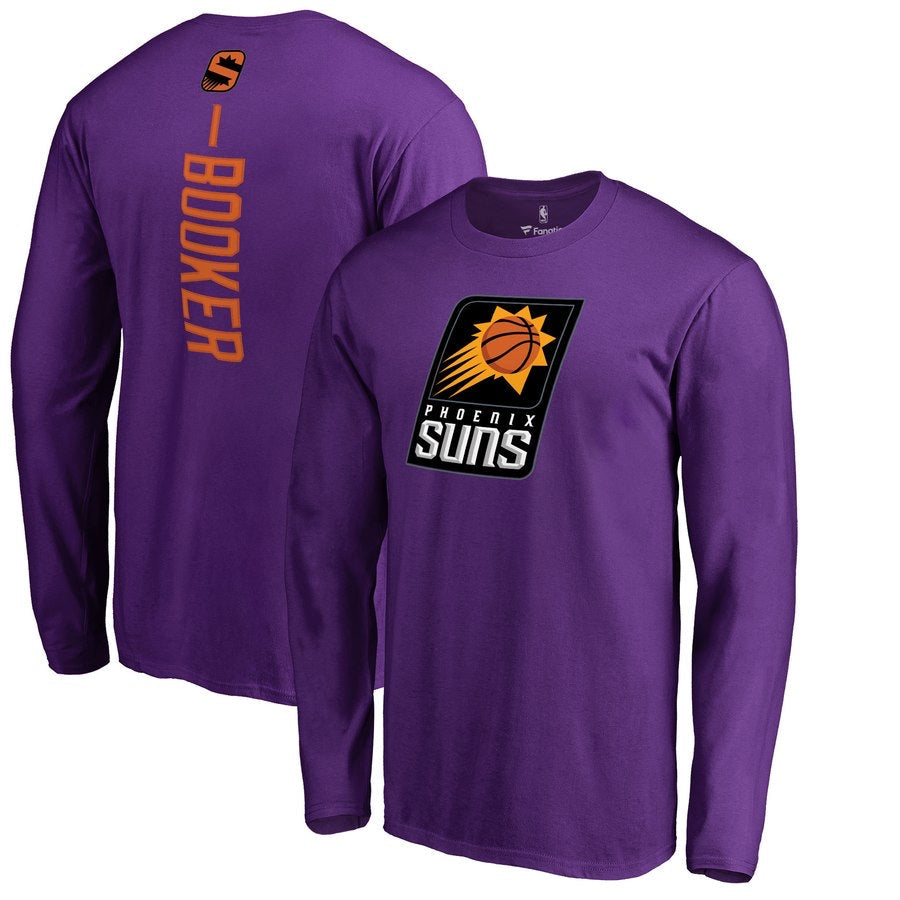 Phoenix suns 1 booker purple long shirt