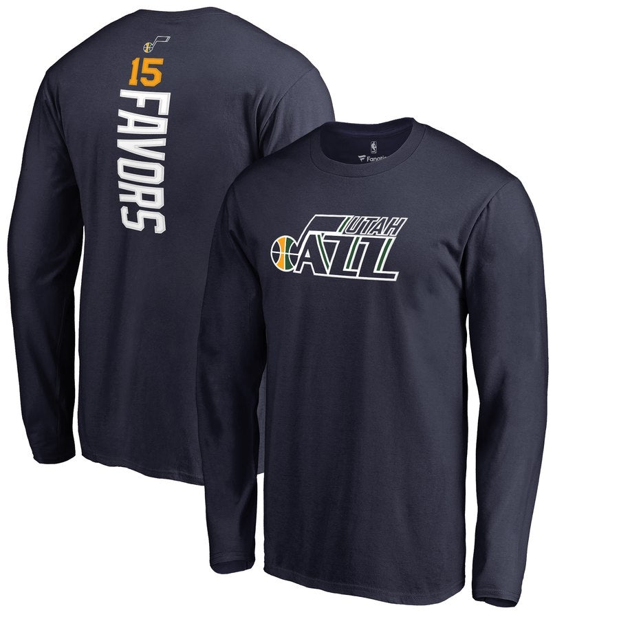 Jazz utah 15 favors navy blue long shirt