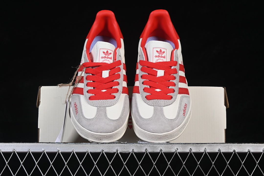 ORIGINALS GAZELLE INDOOR CASUAL SHOES RED/WHITE/GREY