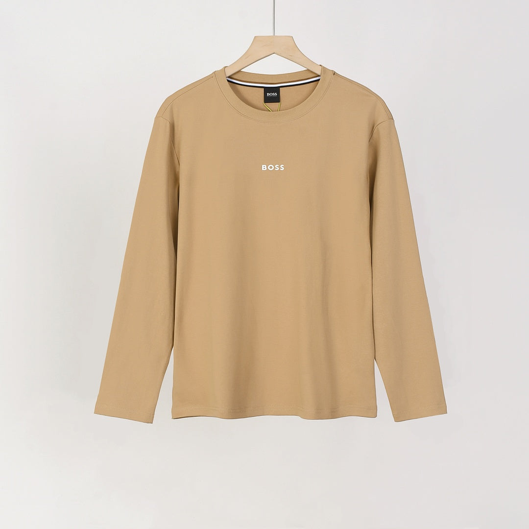 512#BOSS圆领长袖T恤
