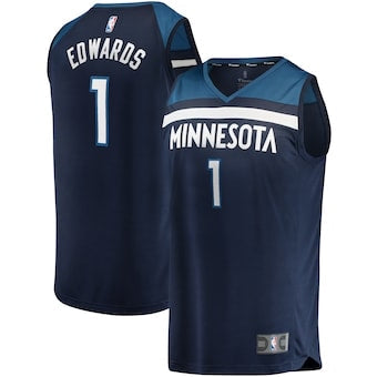 Minnesota timberwolves navy blue jersey