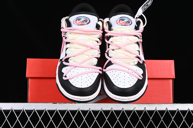 【290】[FD4623-155]-[DUNK LOW MULTI COLOR WHITE/BLACK/PINK]-[WOMAN:36-40]
