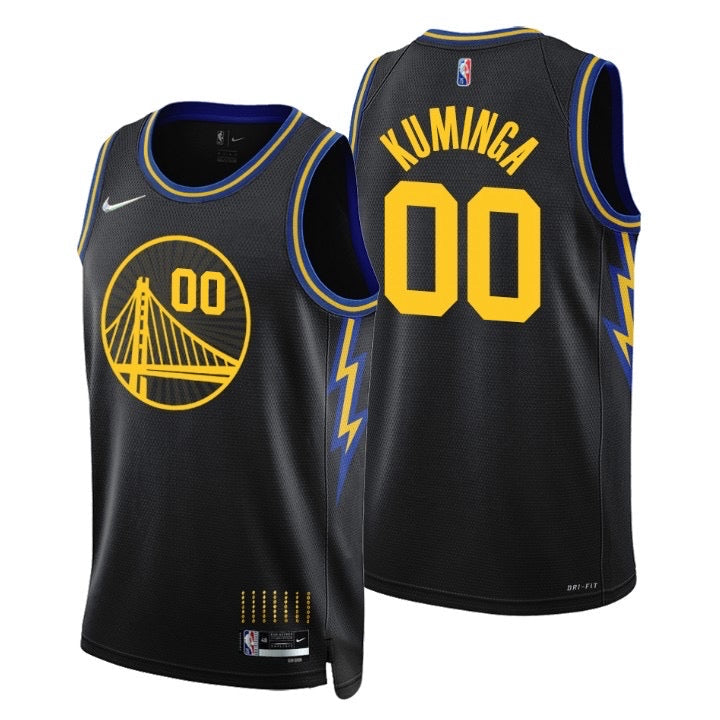 State warriors black 00 kuminga jersey