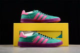 【380】[737967 FAAW3 3746]-[ADIDAS ORIGINALS GAZELLE ESQUISITE GU*CCI GREEN/PINK/PURPLE]