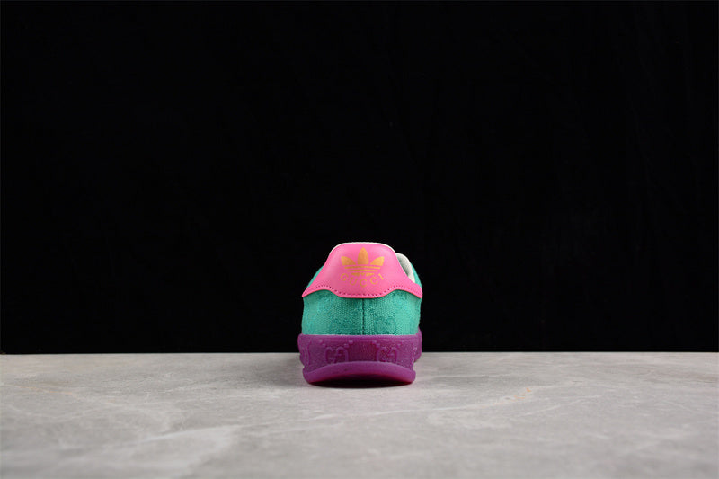 【380】[737967 FAAW3 3746]-[ADIDAS ORIGINALS GAZELLE ESQUISITE GU*CCI GREEN/PINK/PURPLE]