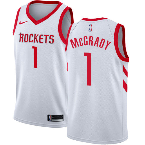 Rockets white 1 mcgrady jersey