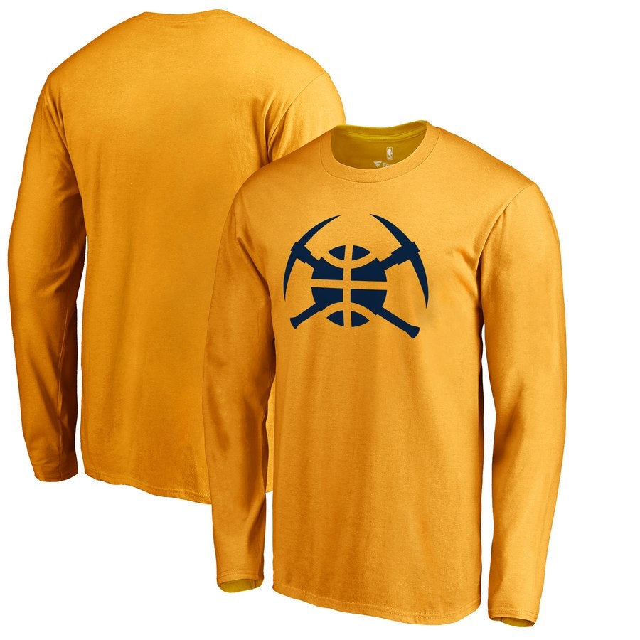 Denver nuggets yellow  long shirt