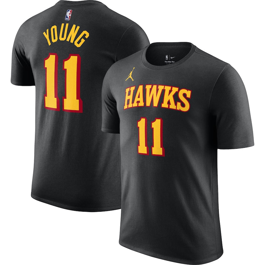 Air Jordan NBA Atlanta Hawks Statement Edition Black T-Shirt ''Trae Young''