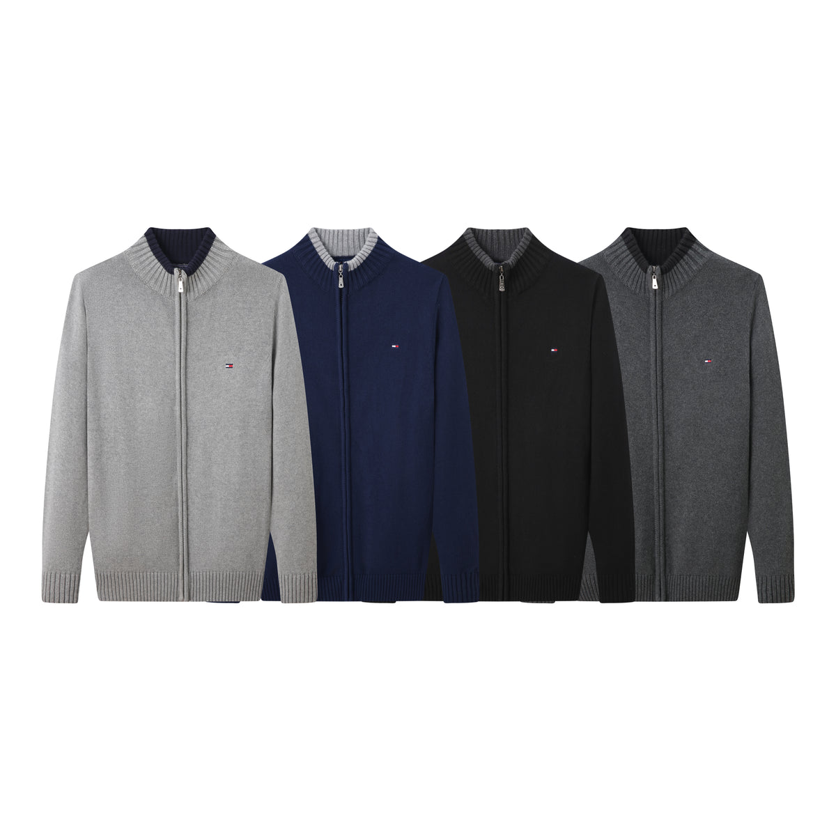 6116:tommy拉链开衫加厚款 官网同款 M-XXL