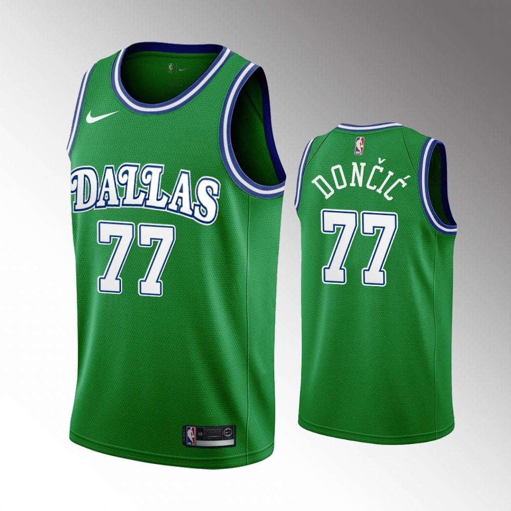 Dallas green 77 doncic jersey