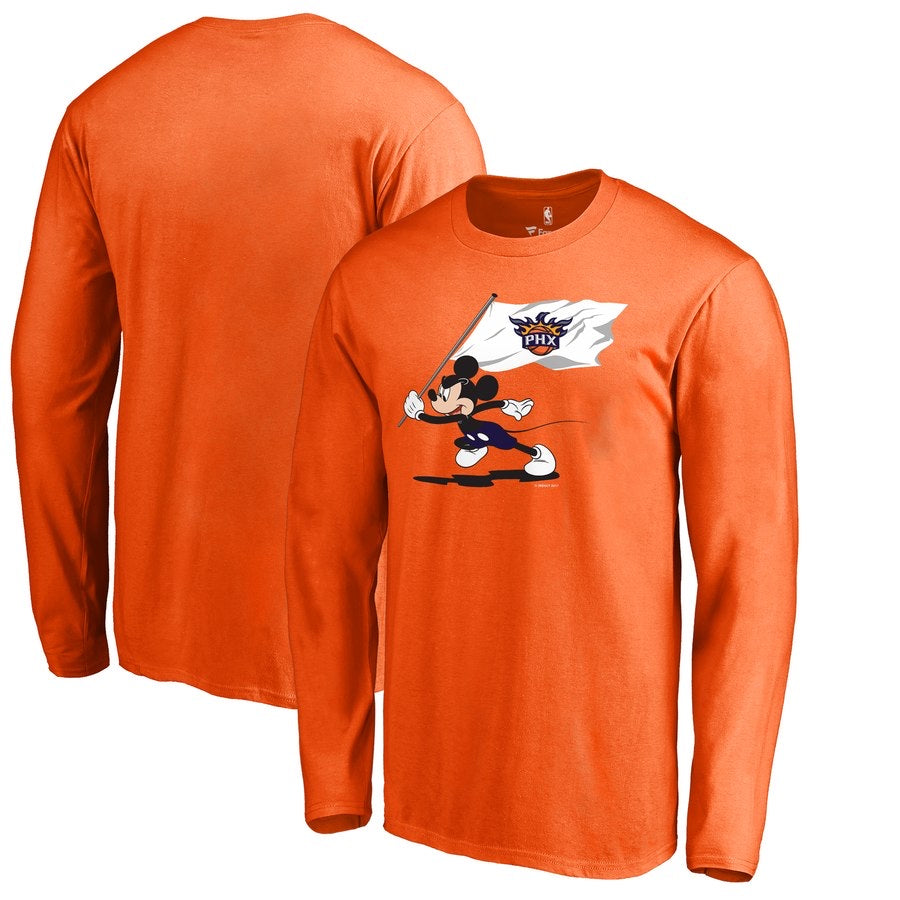 Phoenix suns orange mickey mouse long shirt