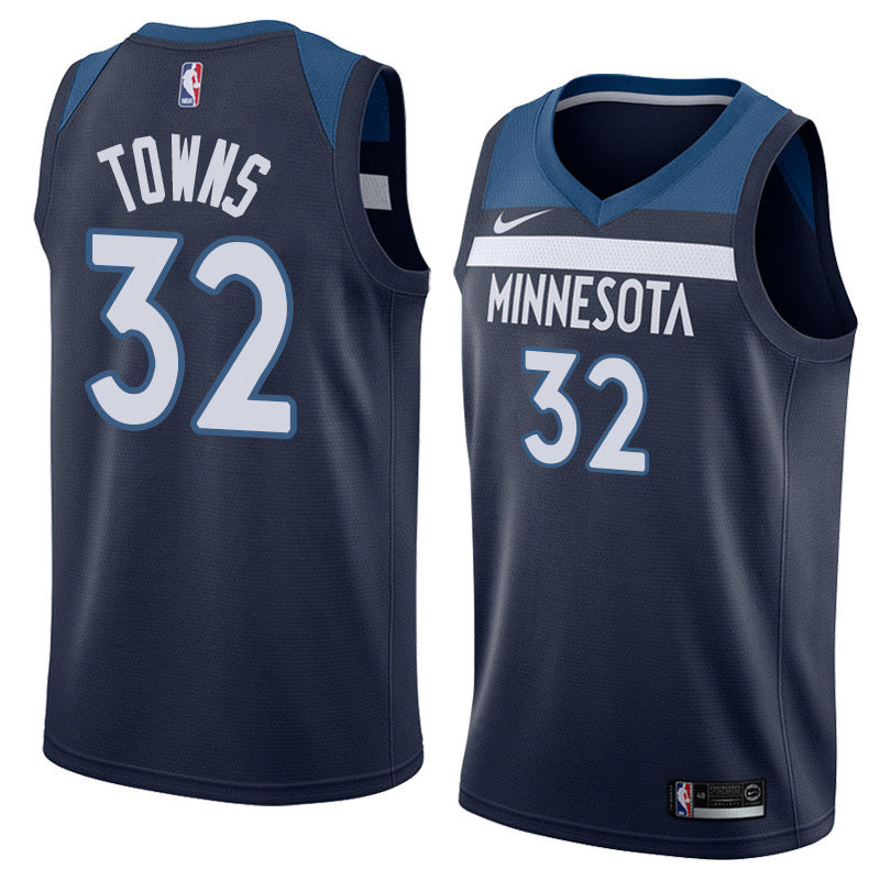 Wolves dark blue 32 towns jersey