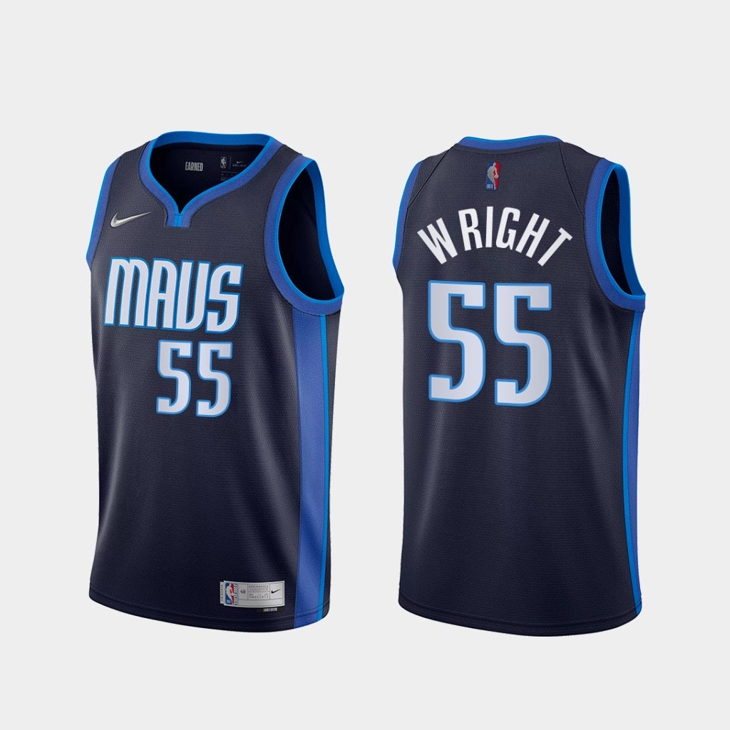 MAVS navy blue 55 w right jersey