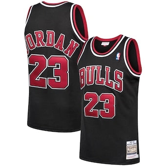 Retro Chicago bulls 23 jordan black jersey