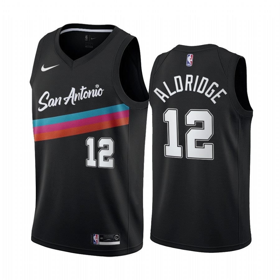 San antonio black 12 aloridge  jersey