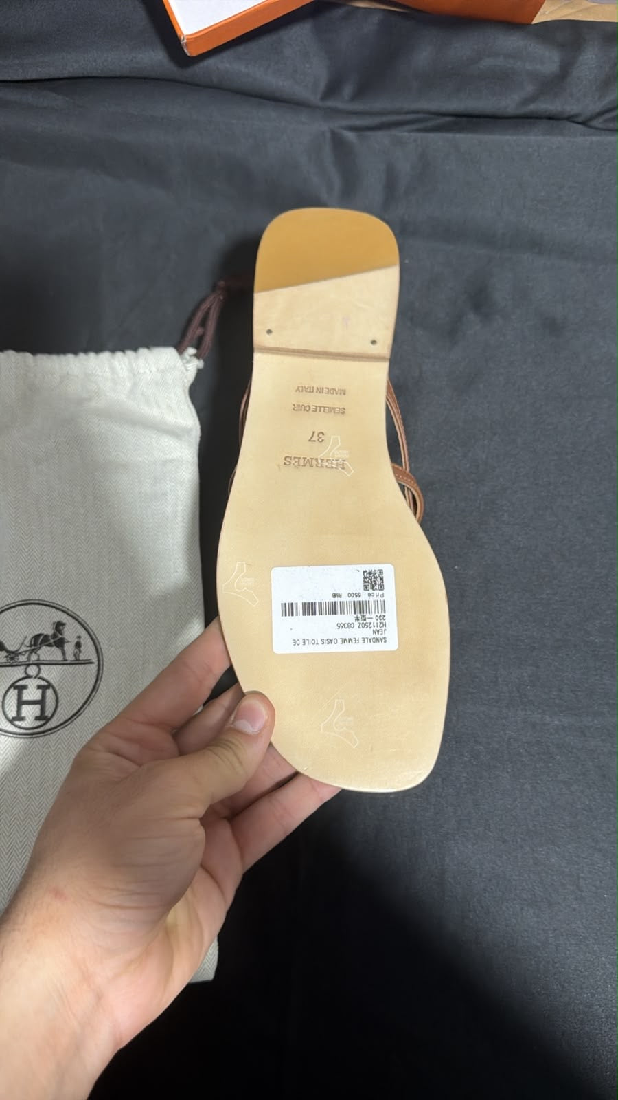 Hermes slipper stock