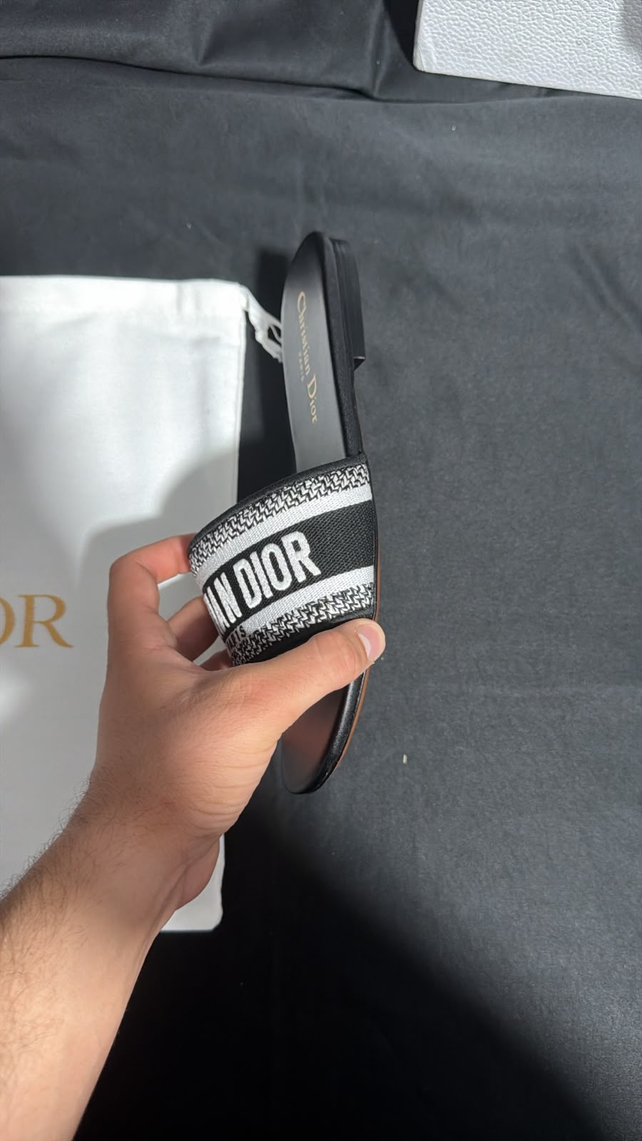 Christian dior slipper stock
