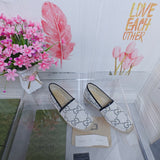 2025 New Colors Early Spring Gucci Classic logo canvas espadrilles